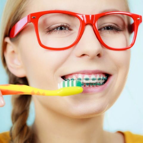 Higiene do aparelho ortodontico